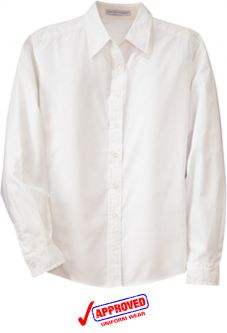 Port Authority Ladies Long Sleeve Easy Care Shirt, White